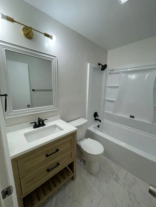 Custom bathroom vanity installation by CorContracting in New Brunswick, NJ